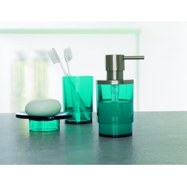 Spirella Nyo Acryl Toilet Brush, Clear Acqua