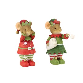 Enesco Heart of Christmas Marshmallow Fun Figurine, 2.17-inch Height, Set of 2