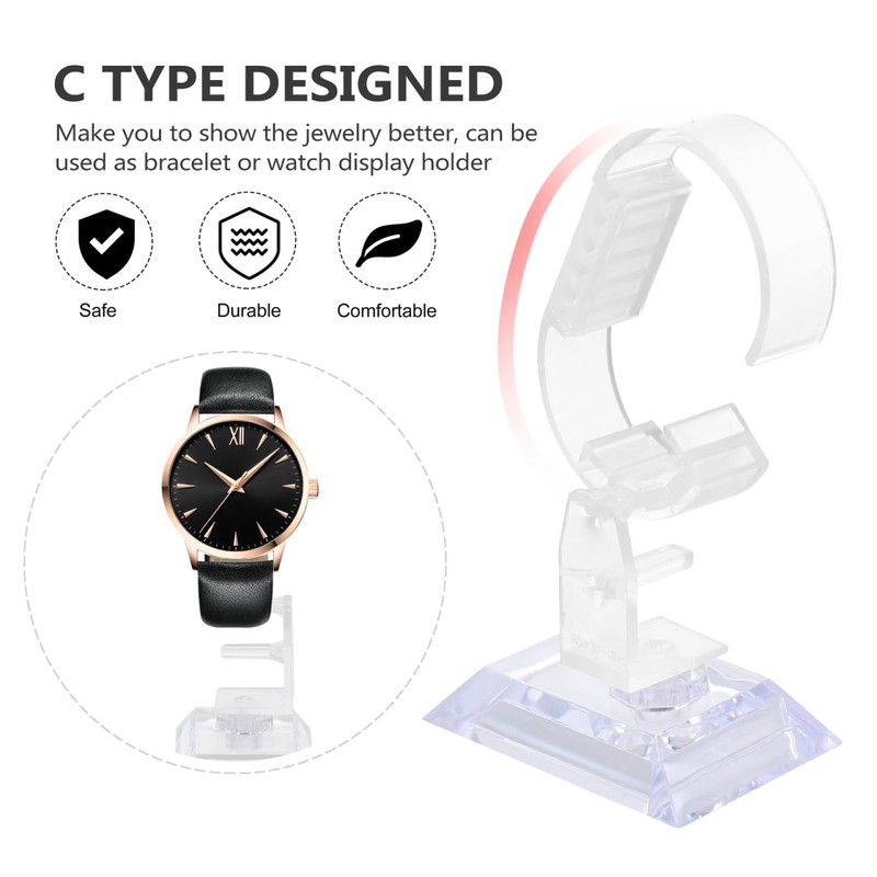 VALICLUD Adjustable Watch Stand C Watch Stand Plastic Elegant Stand