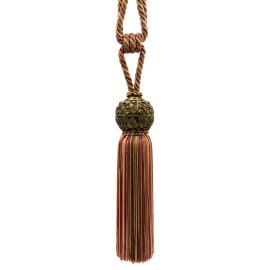 DÉCOPRO Tassel Tieback, Color# RJ06 - Rustic Medley Red [Sold Individually]