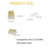 Wire Connector Quick Connect Terminal 10 Pack with Caps 5