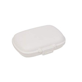 8 Compartments Pill Box Mini Size Wheat Straw Fashion Travel Pill Box Vitamin Organizer Dual Layer Foldable Design Food Grade Safe PP Material Lightweight 1 Piece
