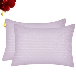 BestOnePlus 2-Piece Pillow Cover, Seersucker-Style, Pokopoko, Camellia Oil Moisturizing, Soft to the Touch, Quick Drying, Allergies, Anti-Mite Protection, Photocatalytic Treatment, Antibacterial, Odor