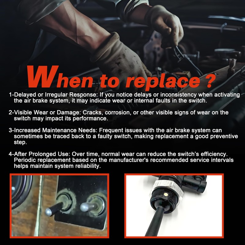 818-0007-000 Air Window Toggle Valve Switch 1/4 Compatible with Peterbilt