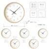 KATOMOKU plywood clock 22 Light blue sweep (continuous second hand)