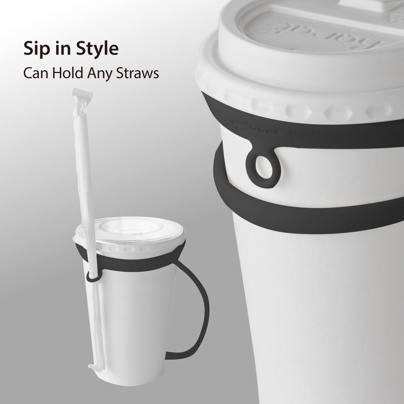BONE Cup Tie 2, Portable Coffee Cup Carrier with Handle