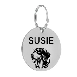 Pet Tags STAINLESS STEEL  LASER ENGRAVED PET TAG ID DOG NAME TAGS ALL BREEDS AVAILABLE