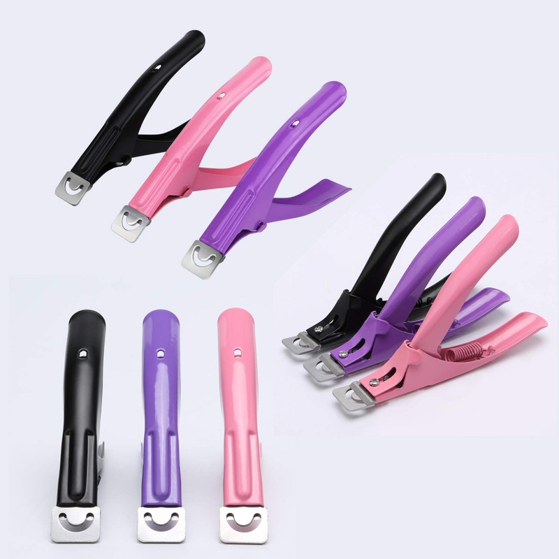 MWOOT Pack of 3 False Nail Clippers Acrylic Nail Clippers