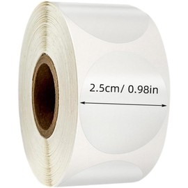 Hemobllo 500 Etiquetas Transparentes Redondas de BOPP Autoadhesivas Pegatinas Circulares de Sellado para Embalaje Sobres Regalos y Bolsas de Dulces Suministros de Decoracion para Caja y Tarjeta
