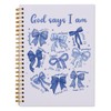 WXHUM Cute Purple Bow Bible Notebook Journal for Women Girls,