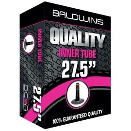 27.5" Baldwins Cycle/Bike Inner Tube 27.5" x 1.75 to 2.125 (Fits any 1.75, 1.85, 1.90, 1.95, 2.0, 2.10, 2.125) Schrader/Car Type Valve