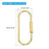 PATIKIL Brass Key Ring, 3 Pack Pure Brass Screw Lock