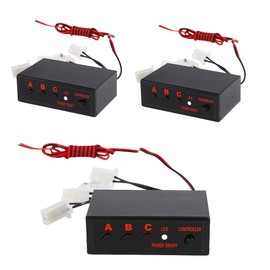3PCS 4 Ways 12V LED Strobe Flash Light Lamp Emergency Flasher Flashing Controller Box