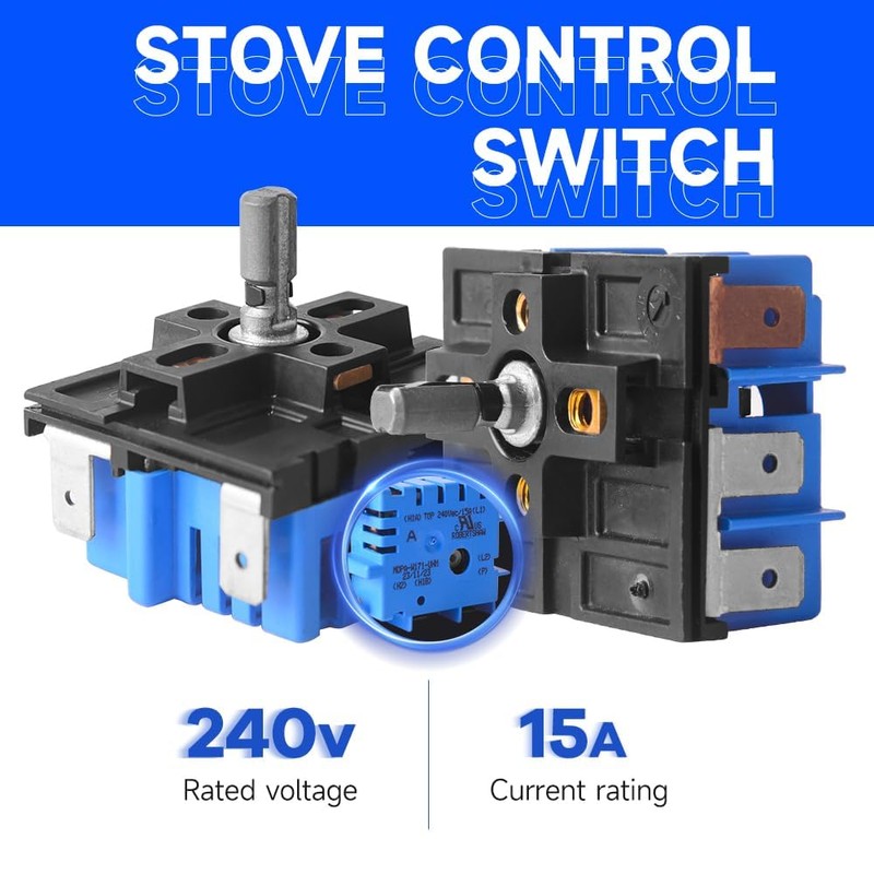 New OEM：W10434452 Stove Control Switch Replacement Part for Dual Infinite