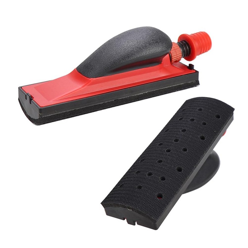 70x198mm Vacuum Sanding Block 5Pcs Set Vacuuming Sanding Disc Holder