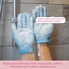 Fine Lines - Exfoliating Shower Gloves, White | Exfoliating Glove