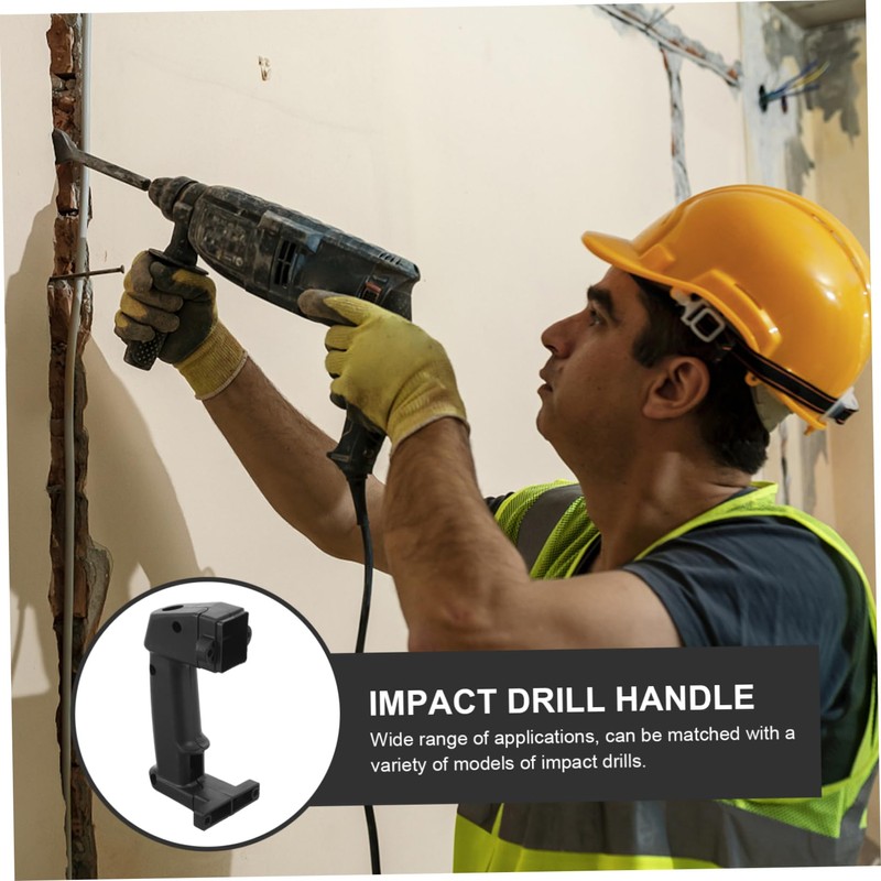 Operitacx Adjustable Plastic Electric Hammer Handle Ergonomic Side Grip for