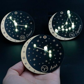 Treedix Soldering Project Kits, Soldering Practice Kits with Constellation Pattern, Creative DIY Solder Kit for Practicing Solder Skill for Beginners, Room Ornaments, Decorative Gifts (Capricorn)