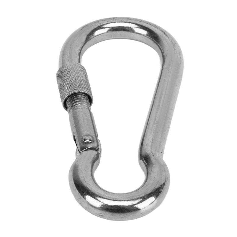 2pcs Stainless Steel Locking Clip Outdoor Camping Locking Buckle for