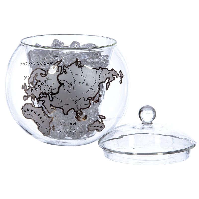 Mixology Vintage Globe Ice Bucket Silver