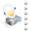 Ensenior 6 Pack 4 Inch LED Recessed Light, Dimmable, 2700K-5000K