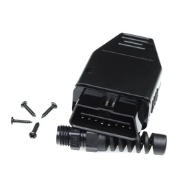 Paradisetronic.com OBD2 Stecker, Gehäuse mit Platine/PCB, OBD II, Diagnosestecker zur Herstellung eigener Kabel fürs Kfz