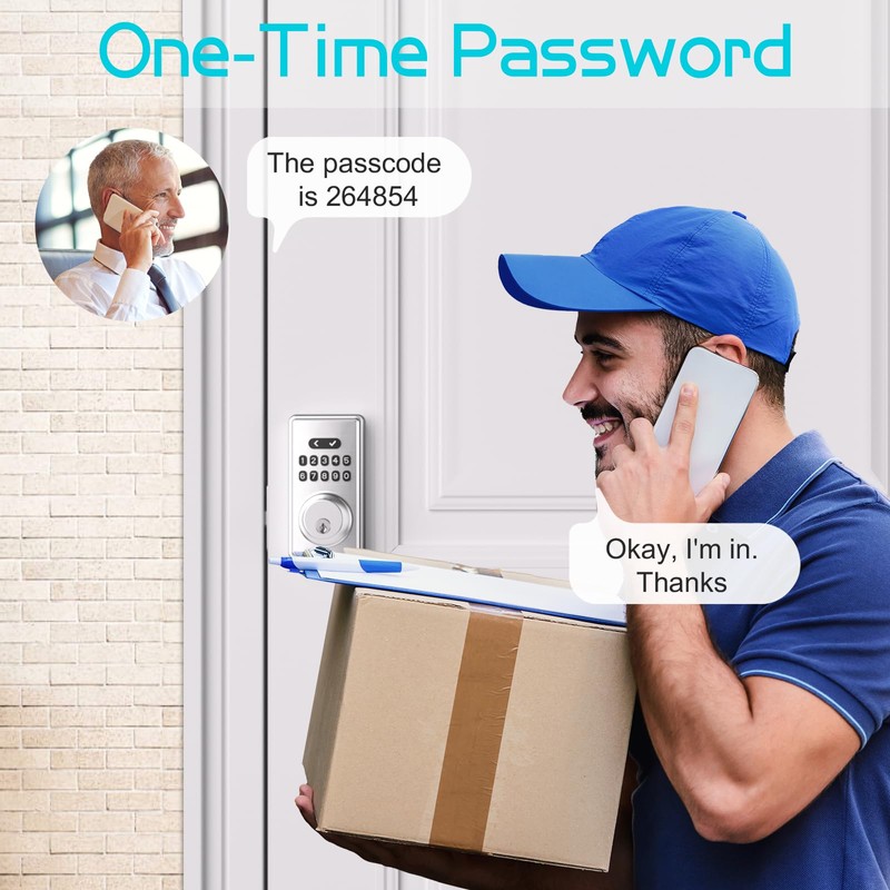 IBLOG Smart Lock Keyless Entry Door Lock – 6-Digit Anti-Peek