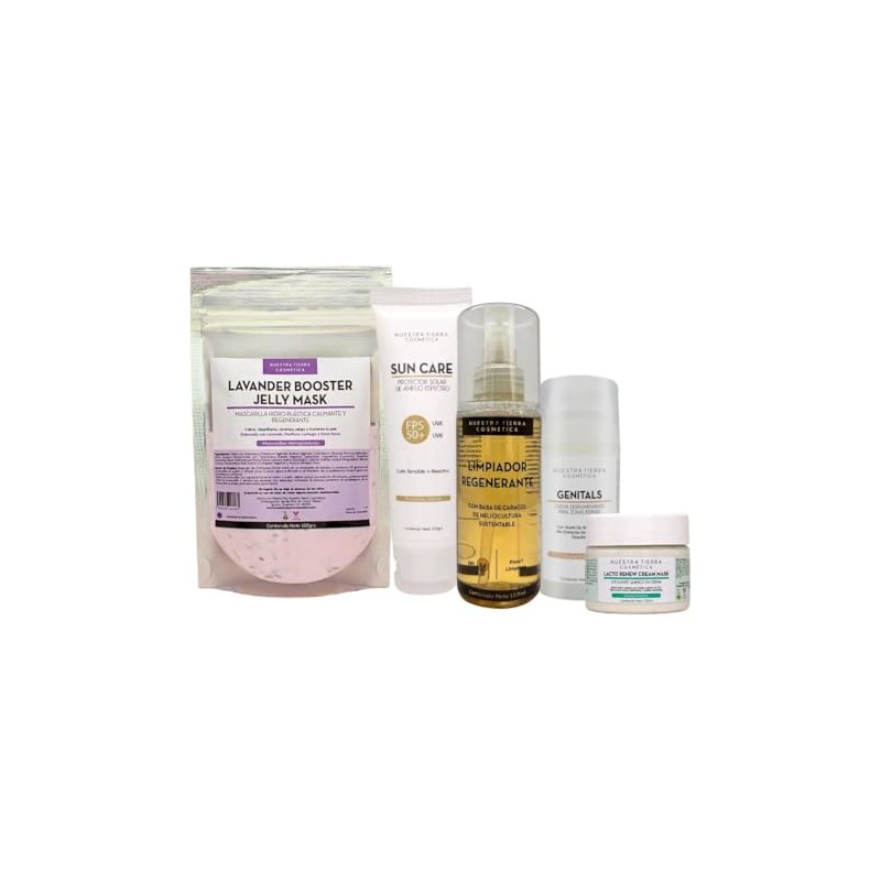 Nuestra Tierra Cosmética Kit Despigmentante para Entrepiernas, Axilas, Cuello, Codos