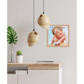 Oak 12-Inch Vinyl Record Picture Frame for LP Album Covers – Wall & Tabletop Display for 12” Vinyl Sleeves | Album Art Holder