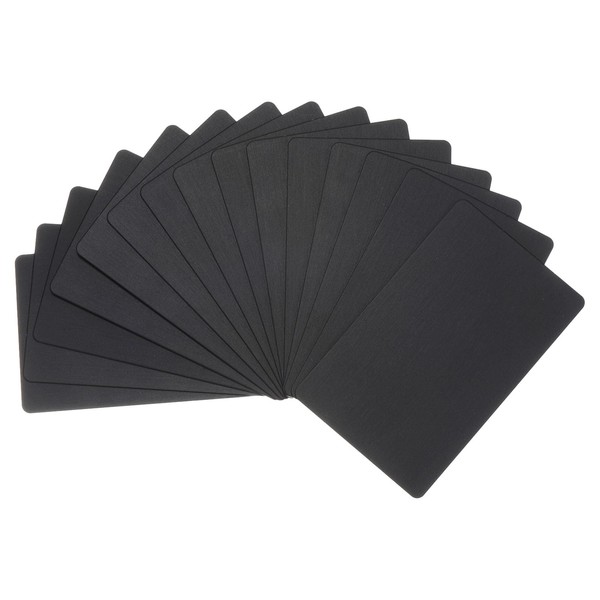 PATIKIL 15 Pack Metal Business Cards Anodized 0.8mm Thick Anodized