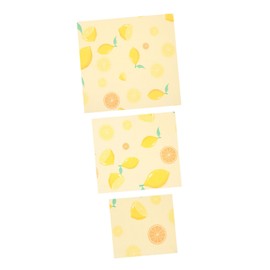 Minkissy 3pcs Eco-Friendly Beeswax Food Wrap Beeswax Wraps Set for Bread Cheese and Sandwiches