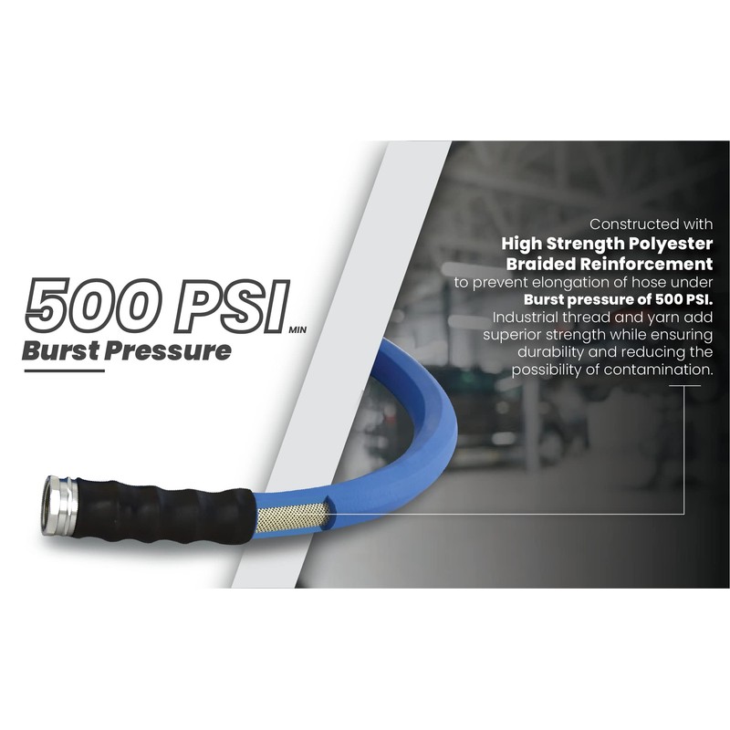 AG-LITE BSAL3406 3/4" x 06' Hot/Cold Water Rubber Garden Hose,