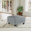 LLappuil Ottoman Module Storage Square Footrest for Modular Sectional Sofa,