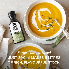 NOMU Vegetable Stock Liquid Concentrate - 200ml Makes 6 Litres, Full Flavour for Savoury Dishes, Soups, Stews & Sauces - Gluten Free