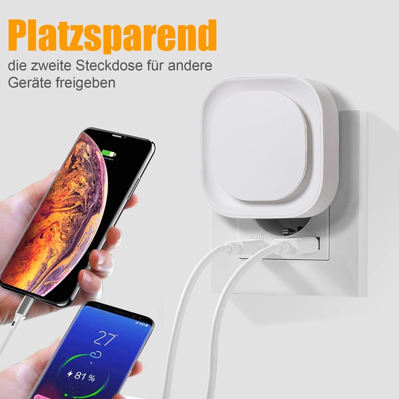 YUNLEX Night Lights, Set of 2, 3-Level Adjustable Night Lights