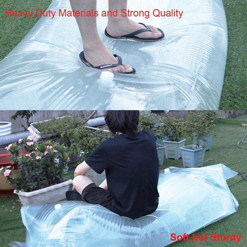 Yonawlsy Foldable Water Storage Bladder, Heavy Duty Food-Grade Plastic Bag