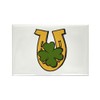 CafePress Clover Horseshoe Magnets Rectangle Magnet, 3"x2" Refrigerator Magnet