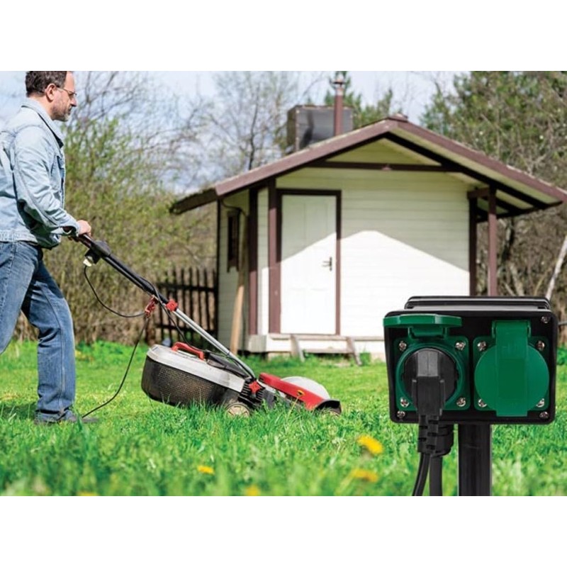 Double Socket with Timer – Indoor or outdoor use VELLEMAN