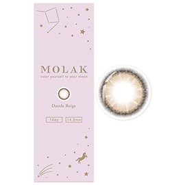 [Produced by Miyawaki Sakura & Image Model Colorcon] MOLAK (Morak) One Day, Set of 10, Dazzle Beige (Degree) [-3.00]