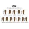 French Tip False Nails – 24Pcs Black Acrylic Press On