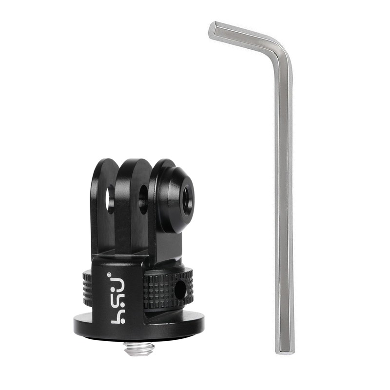 HSU Gopro 1/4 Adapter Anodized Aluminum 1/4 Screw Hole to