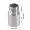 Rrina 304 Stainless Steel Shower Head Extension Arm G1/2 Male