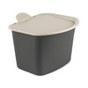 Koziol BIBO Organic Waste Container Natural Ash Grey