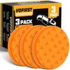 3Pcs Polishing Pads, Orange Heacy Cut Buffing Pads, 5.5 Inch