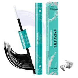 AMZGIRL LASH Lash Bond and Seal Waterproof, Eyelash Extension Glue 12ml for Lash Clusters, Lashes Glue Long Lasting Eyelashes Glue and Lock for DIY Lash Extensions Super Strong Hold 72 Hours at Home(Yumao)