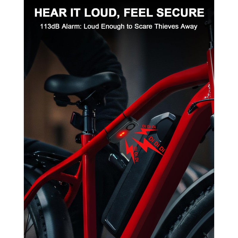 ONVIAN Car Alarm System, Ultra-Loud 113db Bike Alarm with Remote,