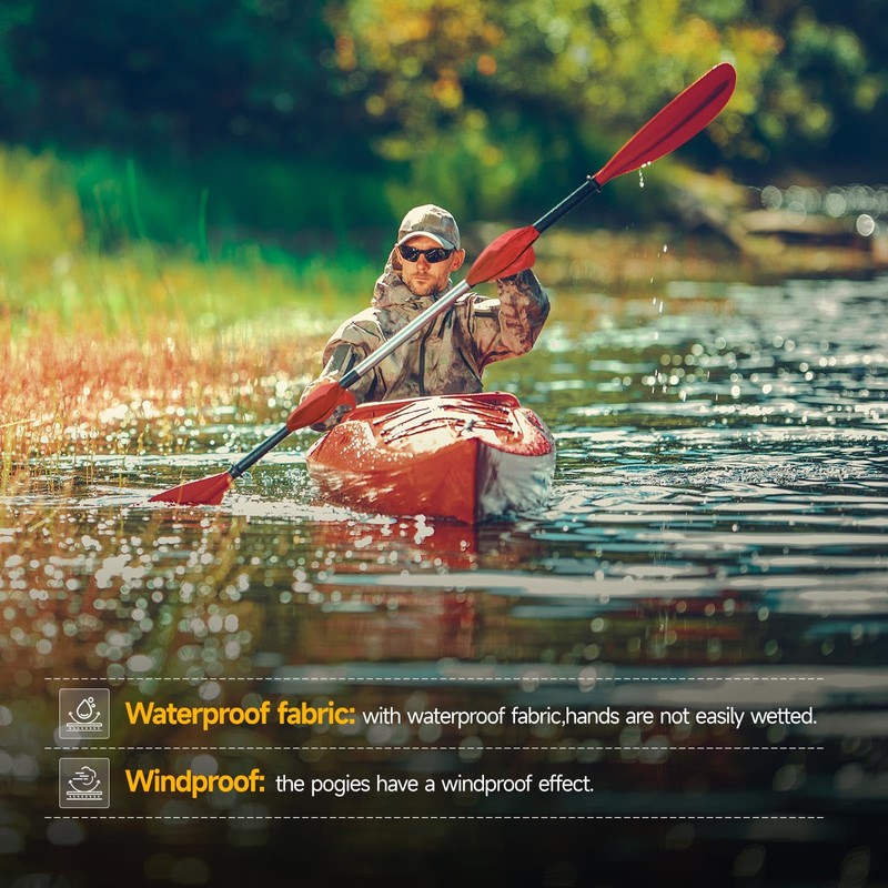 Tontron Sunscreen UV Protection Kayaking Pogies for Kayaking,Sea Kayak Canoe