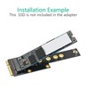 M.2 Key B SSD to MSATA Adapter M.2 NGFF Key