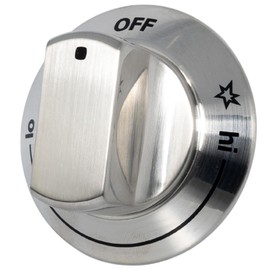 Frigidaire 318242275 Stovetop Burner Knob for Gas Ranges and Stoves, Chrome