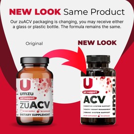 UMZU zu ACV Apple Cider Vinegar Prebiotics Supplement | Digestion, Gut Health & Immunity | Relieves Occasional Bloating, No Vinegar Taste (30 Day Supply | 90 Capsules)